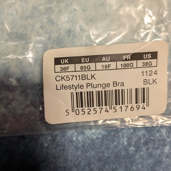NEW Curvy Kate Lifestyle Plunge Sheer Mesh Black Bra Sz 38G (UK 38F) Lingerie - Picture 10 of 11